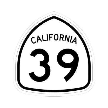 California 39 1957 (California) (Road Sign) STICKER Vinyl Kiss-Cut Decal 3 Inch White - The Sticker Space