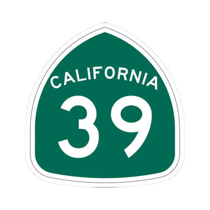 California 39 (California) (Road Sign) STICKER Vinyl Kiss-Cut Decal 3 Inch White - The Sticker Space