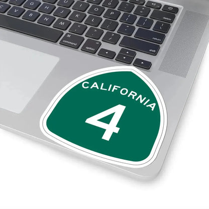 California 4 (California) (Road Sign) STICKER Vinyl Kiss-Cut Decal - The Sticker Space