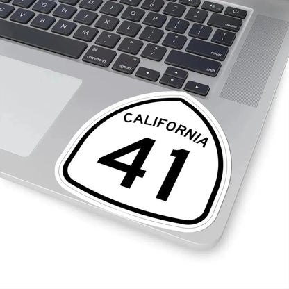California 41 1957 (California) (Road Sign) STICKER Vinyl Kiss-Cut Decal - The Sticker Space