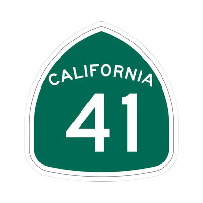 California 41 (California) (Road Sign) STICKER Vinyl Kiss-Cut Decal - The Sticker Space