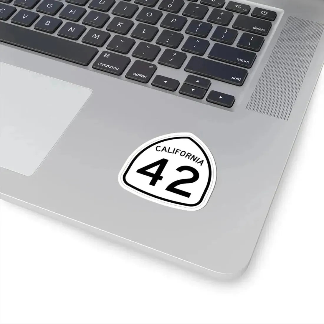 California 42 1957 (California) (Road Sign) STICKER Vinyl Kiss-Cut Decal - The Sticker Space
