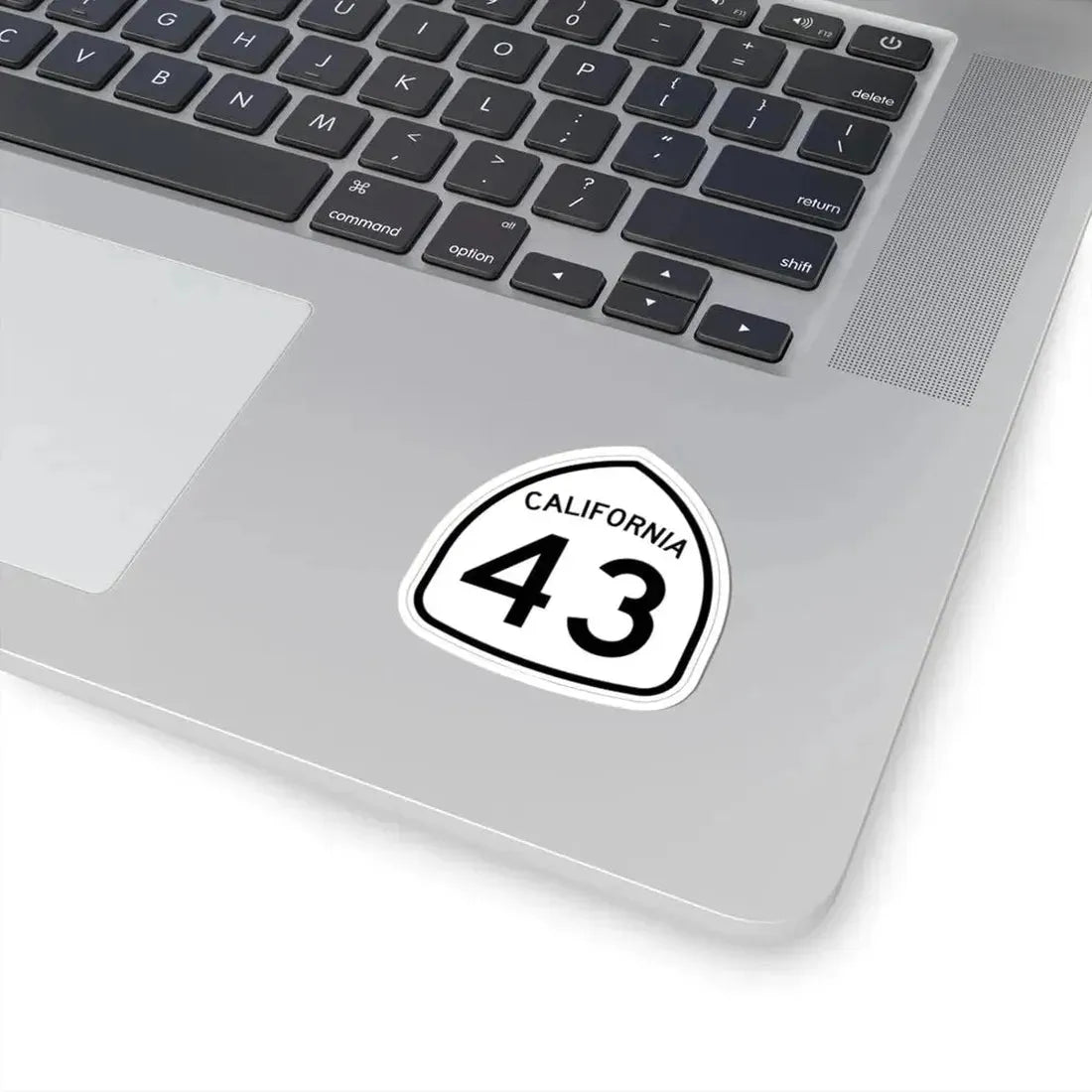 California 43 1957 (California) (Road Sign) STICKER Vinyl Kiss-Cut Decal - The Sticker Space