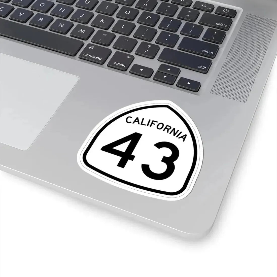 California 43 1957 (California) (Road Sign) STICKER Vinyl Kiss-Cut Decal - The Sticker Space
