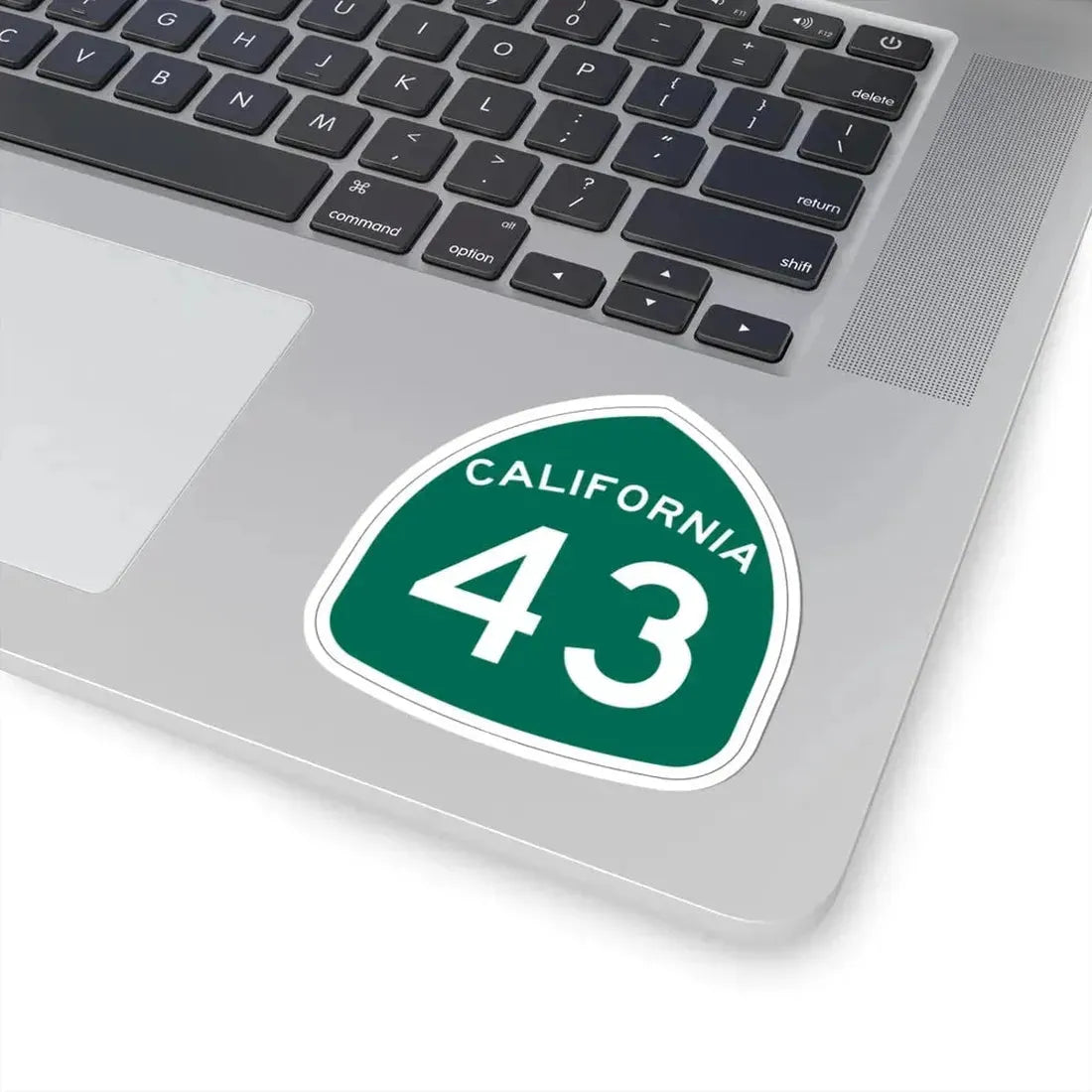 California 43 (California) (Road Sign) STICKER Vinyl Kiss-Cut Decal - The Sticker Space