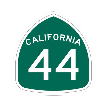 California 44 (California) (Road Sign) STICKER Vinyl Kiss-Cut Decal 2 Inch White - The Sticker Space