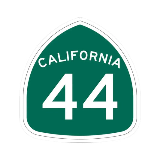 California 44 (California) (Road Sign) STICKER Vinyl Kiss-Cut Decal 2 Inch White - The Sticker Space