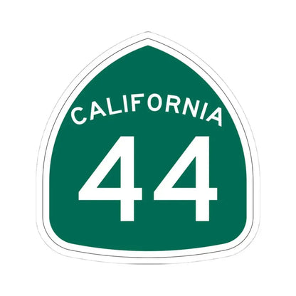 California 44 (California) (Road Sign) STICKER Vinyl Kiss-Cut Decal 4 Inch White - The Sticker Space