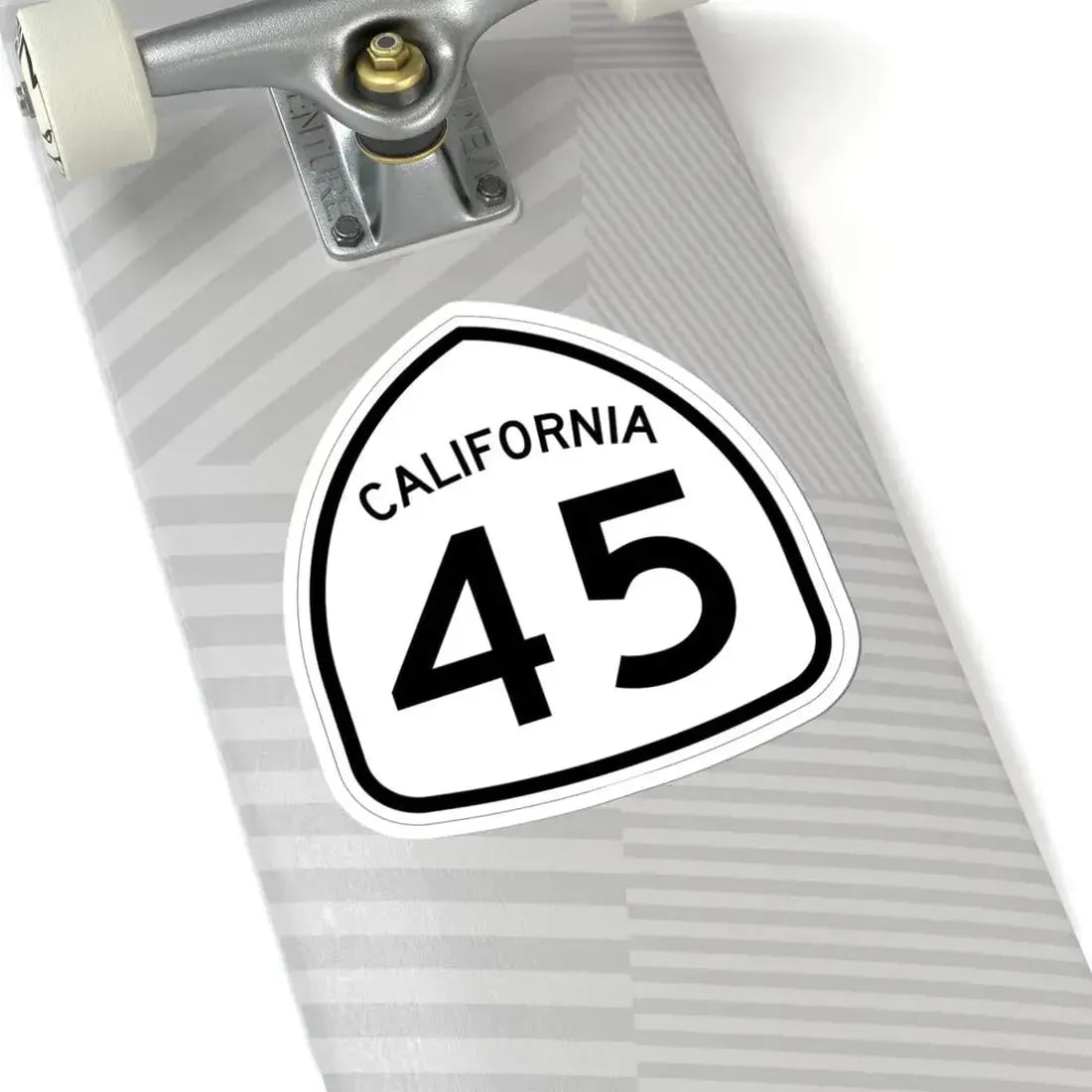 California 45 1957 (California) (Road Sign) STICKER Vinyl Kiss-Cut Decal - The Sticker Space