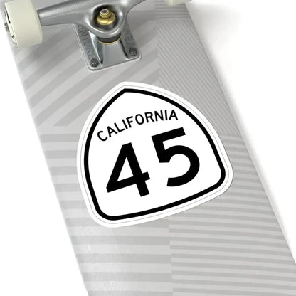 California 45 1957 (California) (Road Sign) STICKER Vinyl Kiss-Cut Decal - The Sticker Space