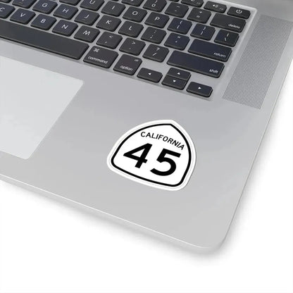 California 45 1957 (California) (Road Sign) STICKER Vinyl Kiss-Cut Decal - The Sticker Space