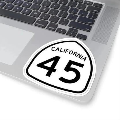 California 45 1957 (California) (Road Sign) STICKER Vinyl Kiss-Cut Decal - The Sticker Space