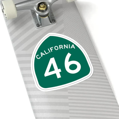 California 46 (California) (Road Sign) STICKER Vinyl Kiss-Cut Decal - The Sticker Space