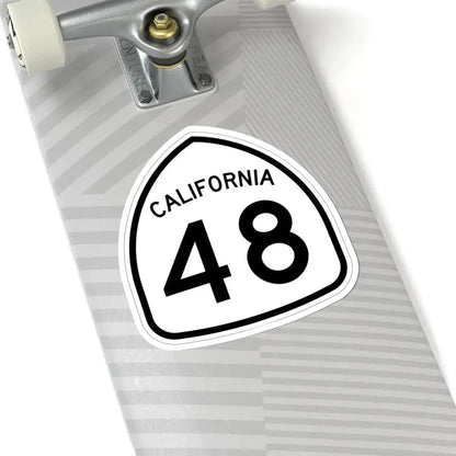 California 48 1957 (California) (Road Sign) STICKER Vinyl Kiss-Cut Decal - The Sticker Space