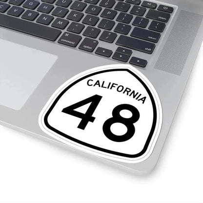 California 48 1957 (California) (Road Sign) STICKER Vinyl Kiss-Cut Decal - The Sticker Space