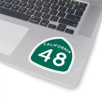 California 48 (California) (Road Sign) STICKER Vinyl Kiss-Cut Decal - The Sticker Space