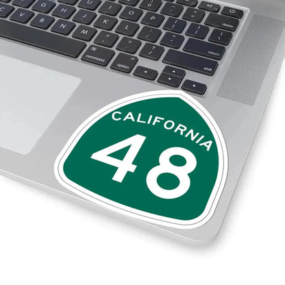 California 48 (California) (Road Sign) STICKER Vinyl Kiss-Cut Decal - The Sticker Space