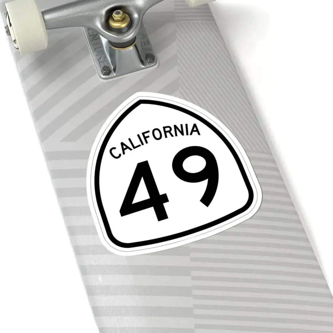 California 49 1957 (California) (Road Sign) STICKER Vinyl Kiss-Cut Decal - The Sticker Space