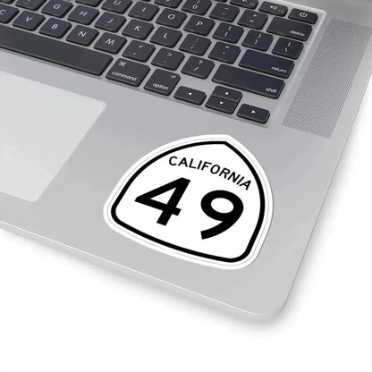California 49 1957 (California) (Road Sign) STICKER Vinyl Kiss-Cut Decal - The Sticker Space