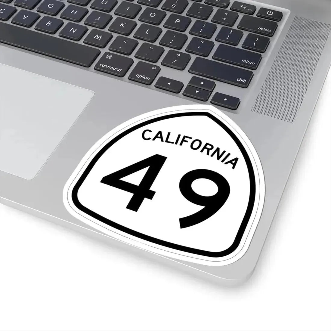 California 49 1957 (California) (Road Sign) STICKER Vinyl Kiss-Cut Decal - The Sticker Space