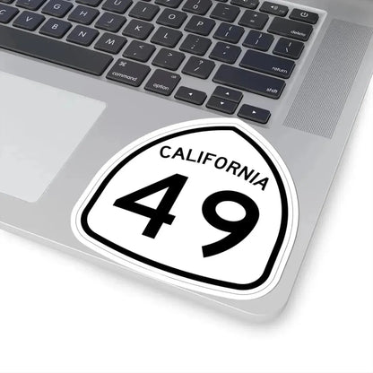 California 49 1957 (California) (Road Sign) STICKER Vinyl Kiss-Cut Decal - The Sticker Space
