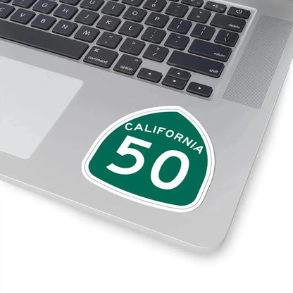 California 50 (California) (Road Sign) STICKER Vinyl Kiss-Cut Decal - The Sticker Space