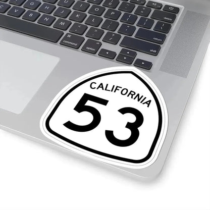 California 53 1957 (California) (Road Sign) STICKER Vinyl Kiss-Cut Decal - The Sticker Space