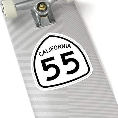California 55 1957 (California) (Road Sign) STICKER Vinyl Kiss-Cut Decal - The Sticker Space