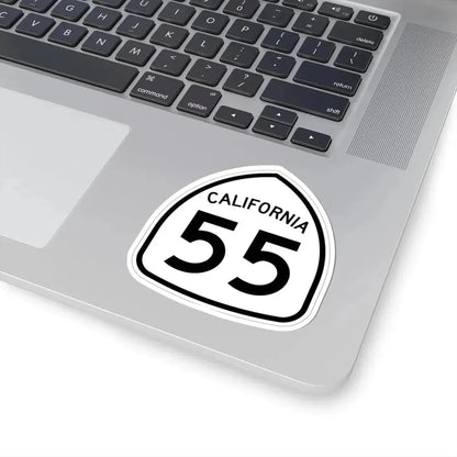 California 55 1957 (California) (Road Sign) STICKER Vinyl Kiss-Cut Decal - The Sticker Space