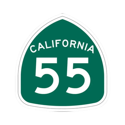 California 55 (California) (Road Sign) STICKER Vinyl Kiss-Cut Decal - The Sticker Space
