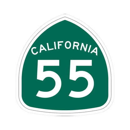 California 55 (California) (Road Sign) STICKER Vinyl Kiss-Cut Decal - The Sticker Space