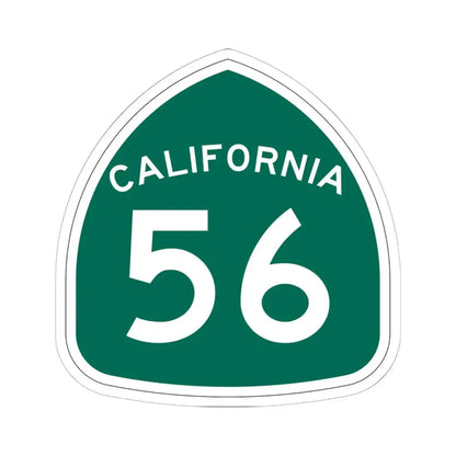 California 56 (California) (Road Sign) STICKER Vinyl Kiss-Cut Decal 6 Inch White - The Sticker Space