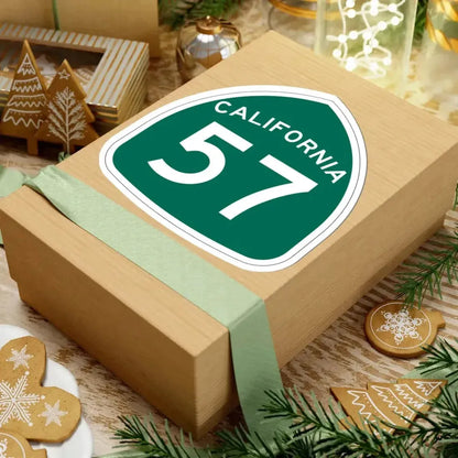 California 57 (California) (Road Sign) STICKER Vinyl Kiss-Cut Decal - The Sticker Space