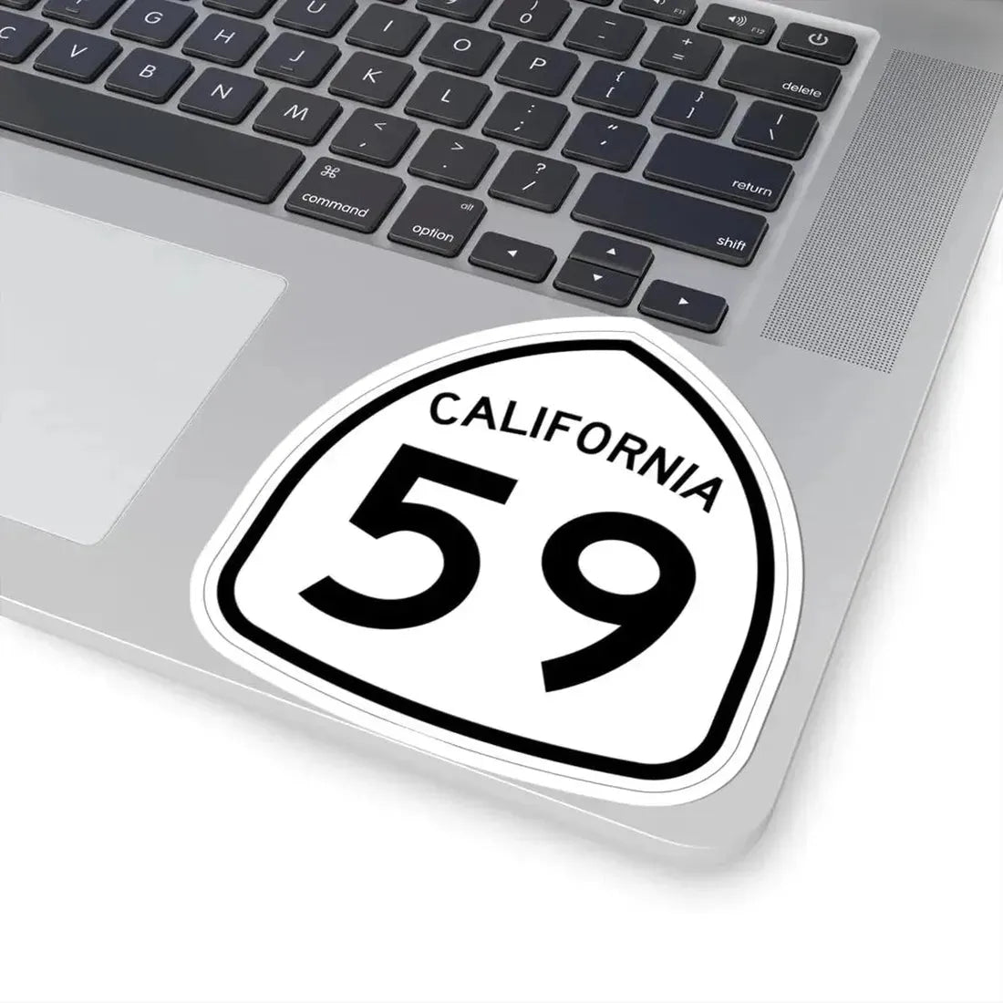 California 59 1957 (California) (Road Sign) STICKER Vinyl Kiss-Cut Decal - The Sticker Space