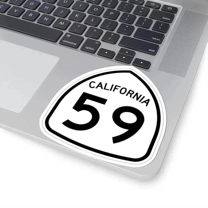 California 59 1957 (California) (Road Sign) STICKER Vinyl Kiss-Cut Decal - The Sticker Space