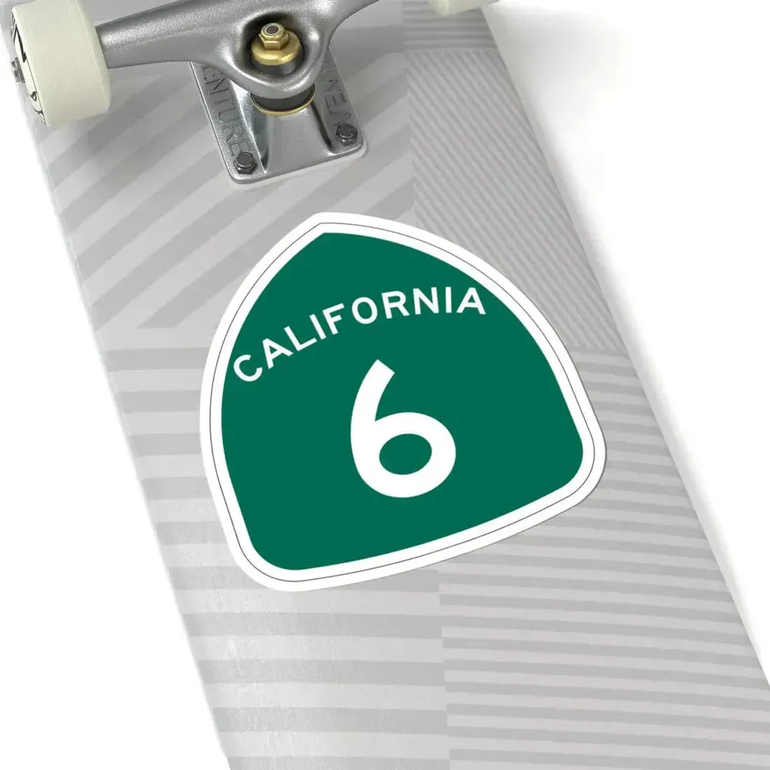 California 6 (California) (Road Sign) STICKER Vinyl Kiss-Cut Decal - The Sticker Space