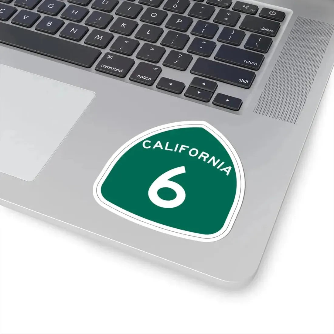 California 6 (California) (Road Sign) STICKER Vinyl Kiss-Cut Decal - The Sticker Space