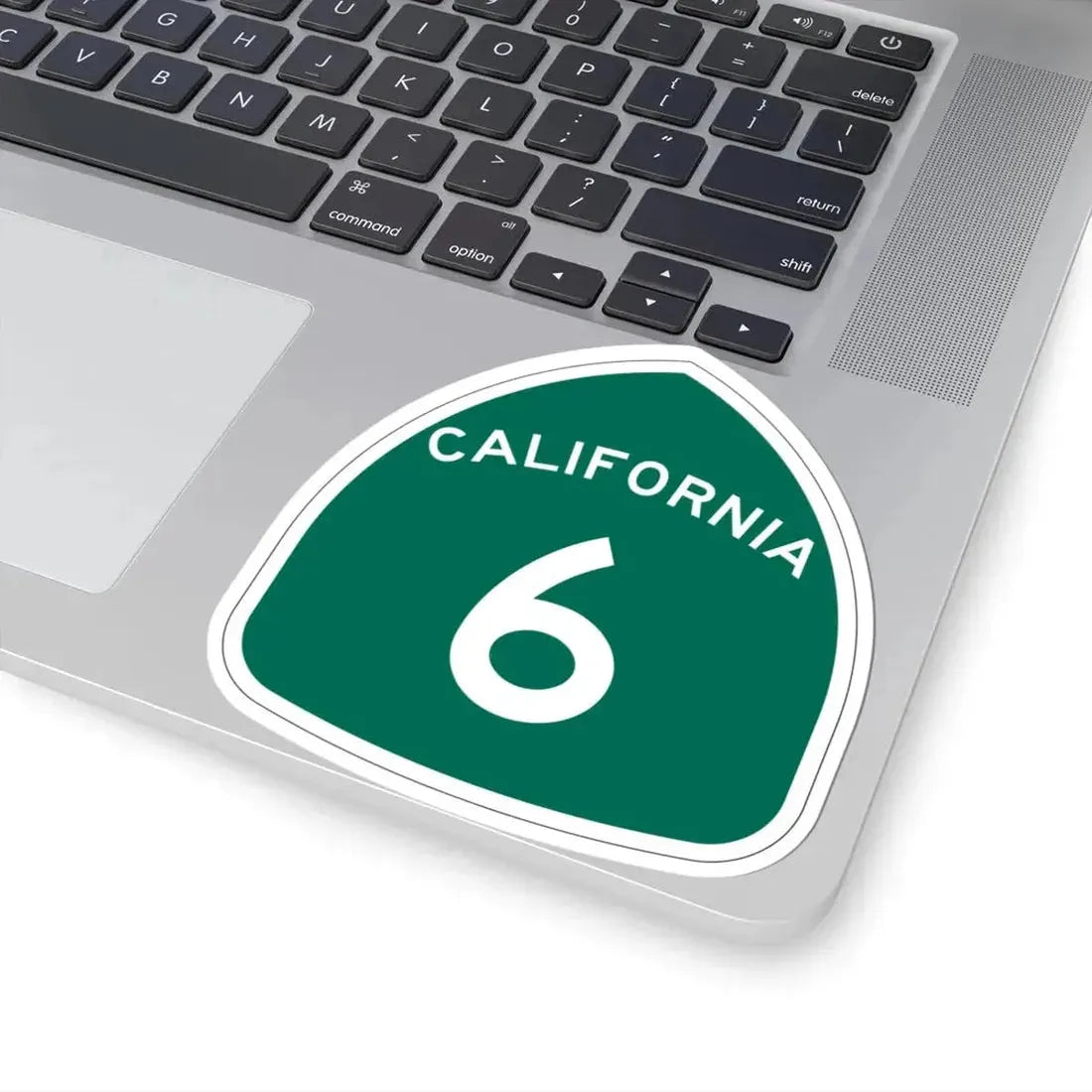 California 6 (California) (Road Sign) STICKER Vinyl Kiss-Cut Decal - The Sticker Space