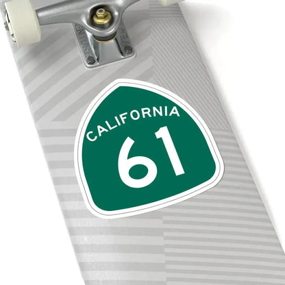 California 61 (California) (Road Sign) STICKER Vinyl Kiss-Cut Decal - The Sticker Space
