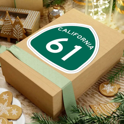 California 61 (California) (Road Sign) STICKER Vinyl Kiss-Cut Decal - The Sticker Space