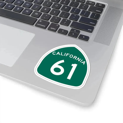 California 61 (California) (Road Sign) STICKER Vinyl Kiss-Cut Decal - The Sticker Space