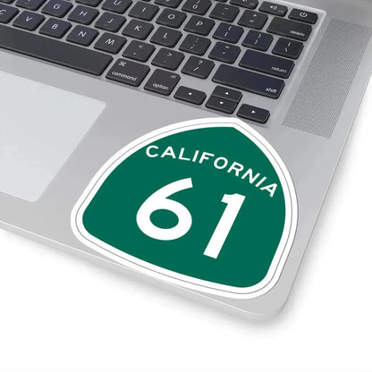 California 61 (California) (Road Sign) STICKER Vinyl Kiss-Cut Decal - The Sticker Space