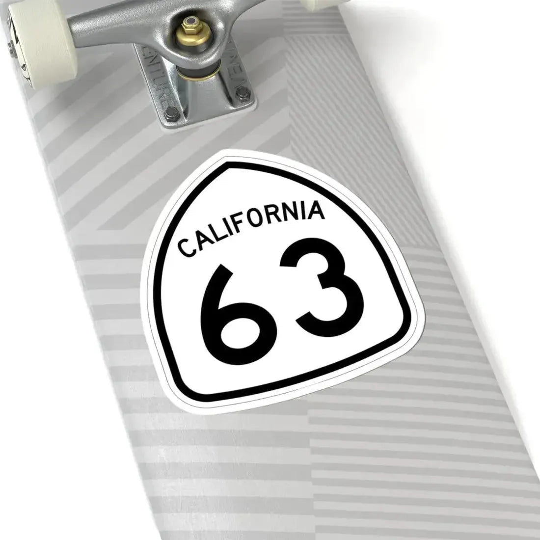 California 63 1957 (California) (Road Sign) STICKER Vinyl Kiss-Cut Decal - The Sticker Space