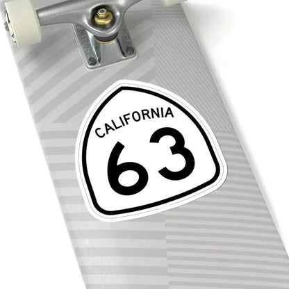 California 63 1957 (California) (Road Sign) STICKER Vinyl Kiss-Cut Decal - The Sticker Space