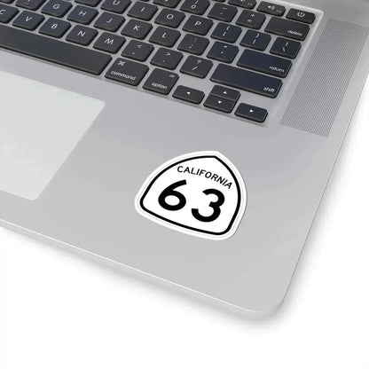 California 63 1957 (California) (Road Sign) STICKER Vinyl Kiss-Cut Decal - The Sticker Space