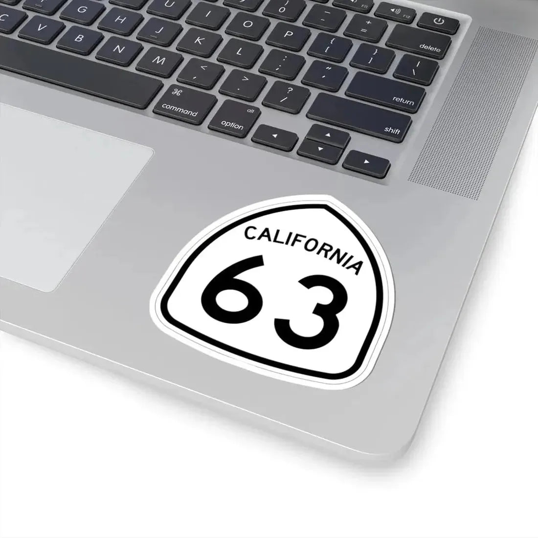 California 63 1957 (California) (Road Sign) STICKER Vinyl Kiss-Cut Decal - The Sticker Space