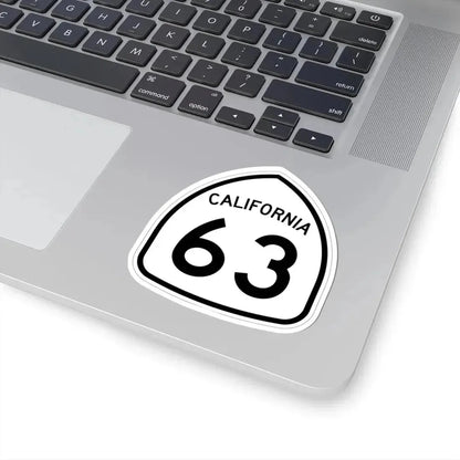 California 63 1957 (California) (Road Sign) STICKER Vinyl Kiss-Cut Decal - The Sticker Space