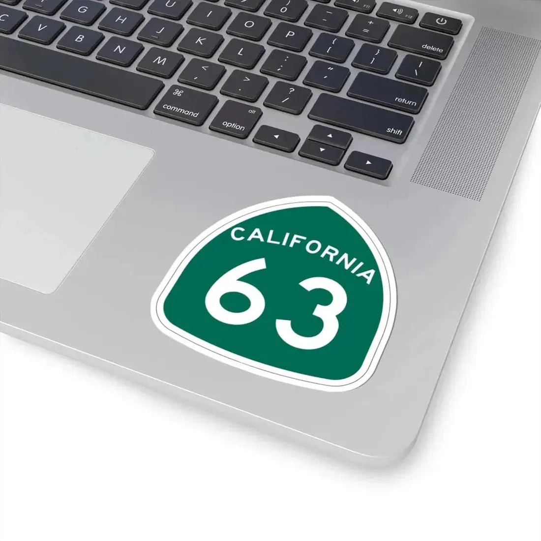California 63 (California) (Road Sign) STICKER Vinyl Kiss-Cut Decal - The Sticker Space