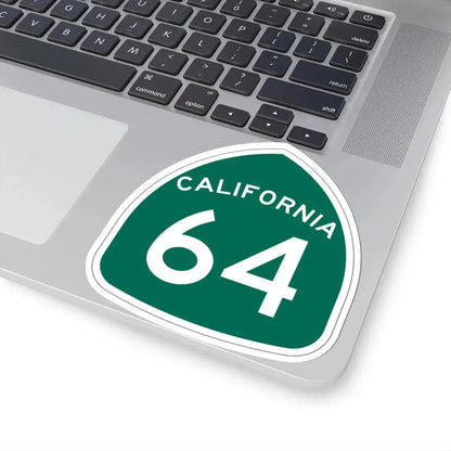 California 64 (California) (Road Sign) STICKER Vinyl Kiss-Cut Decal - The Sticker Space