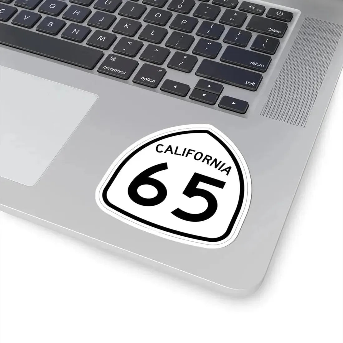 California 65 1957 (California) (Road Sign) STICKER Vinyl Kiss-Cut Decal - The Sticker Space